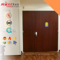 ASICO Double Leaf UL Listed Fire Rated Main Gate Entrance Wooden Door For Lobby